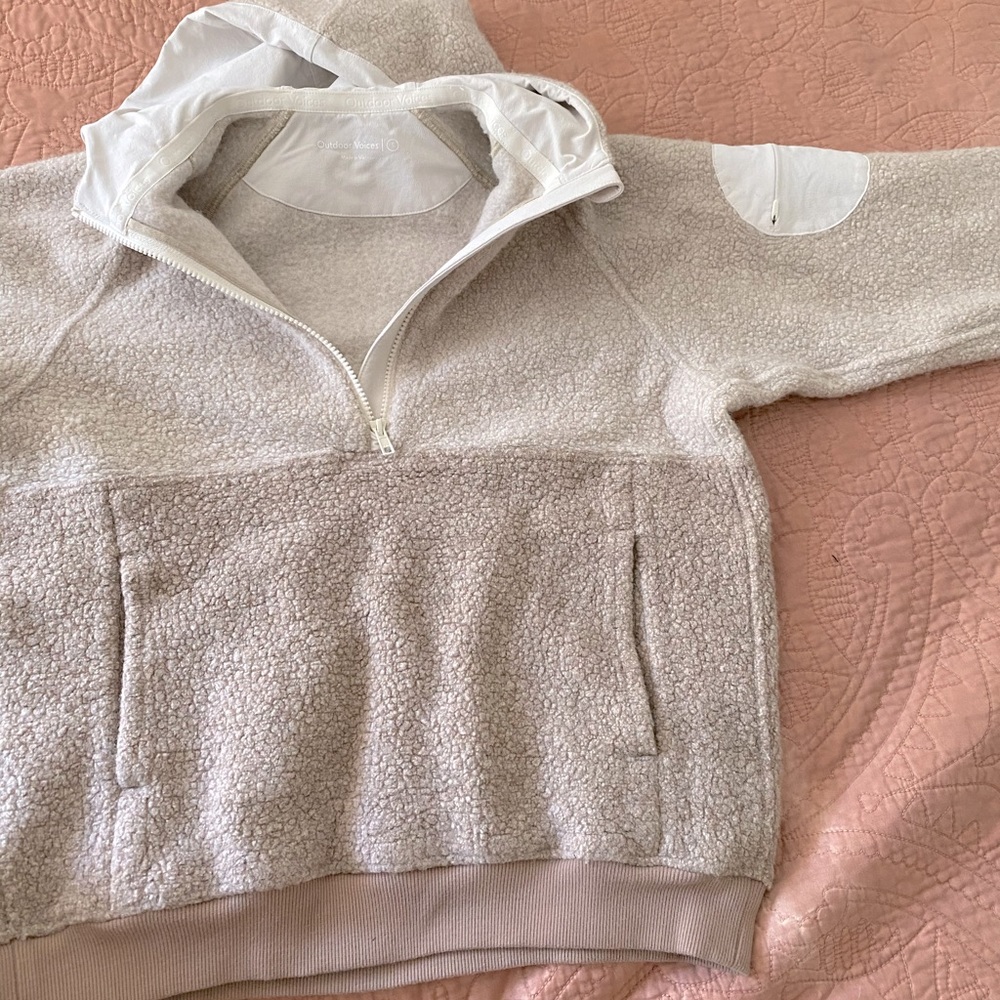 Outdoor Voices heather fleece jacket